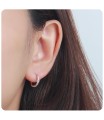 Silver Hoop Earring HO-2604